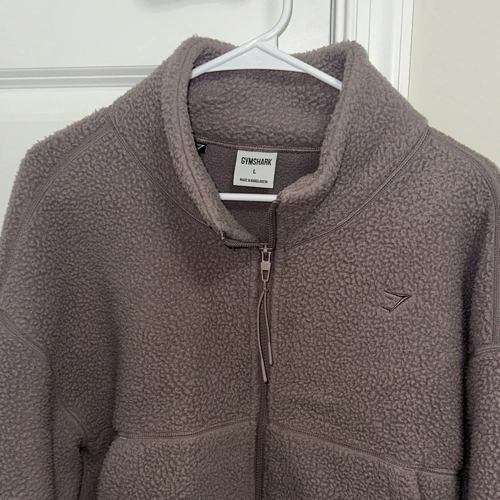Gymshark Women’s Elevate Fleece Midi Jacket - Mauve - Picture 3 of 5